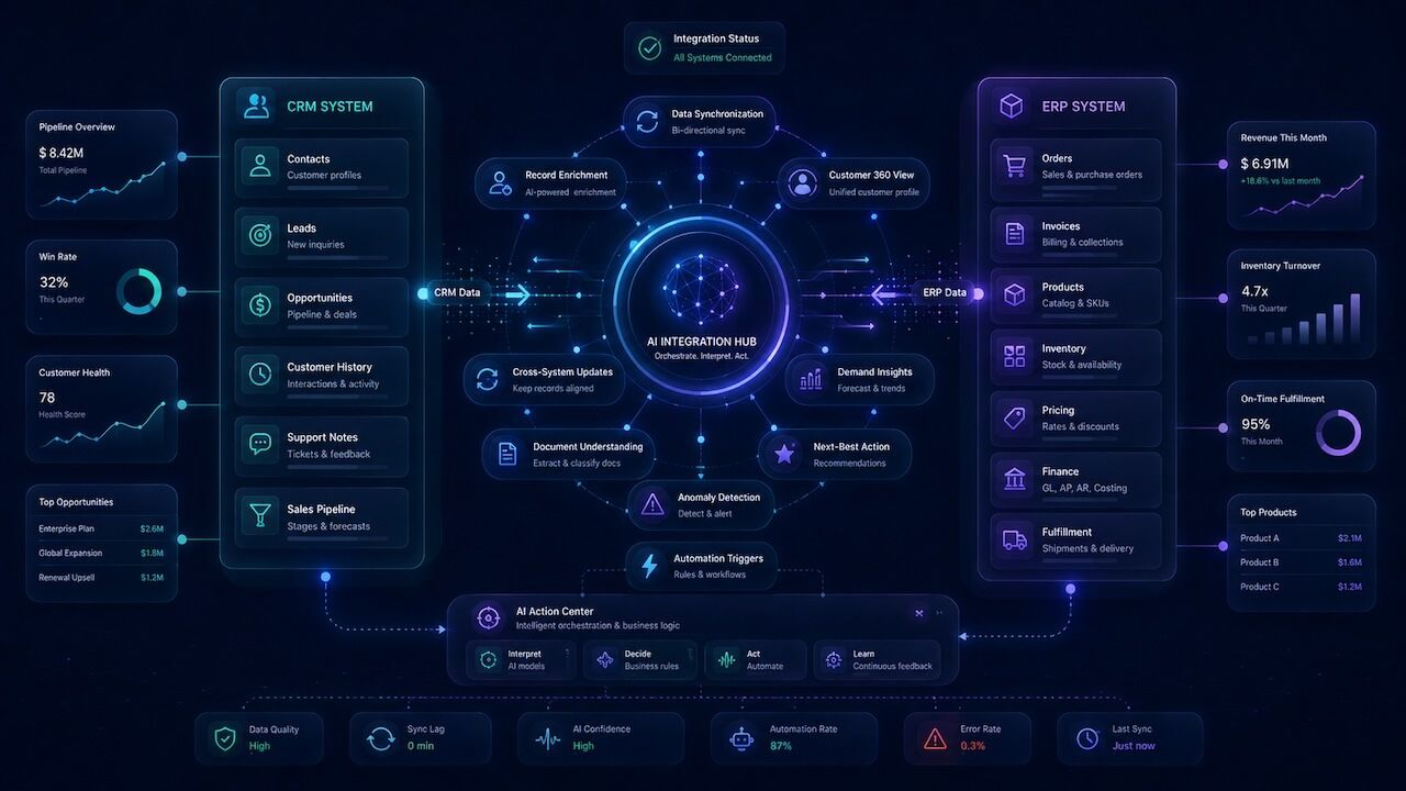 #ERP & CRM AI Integrations